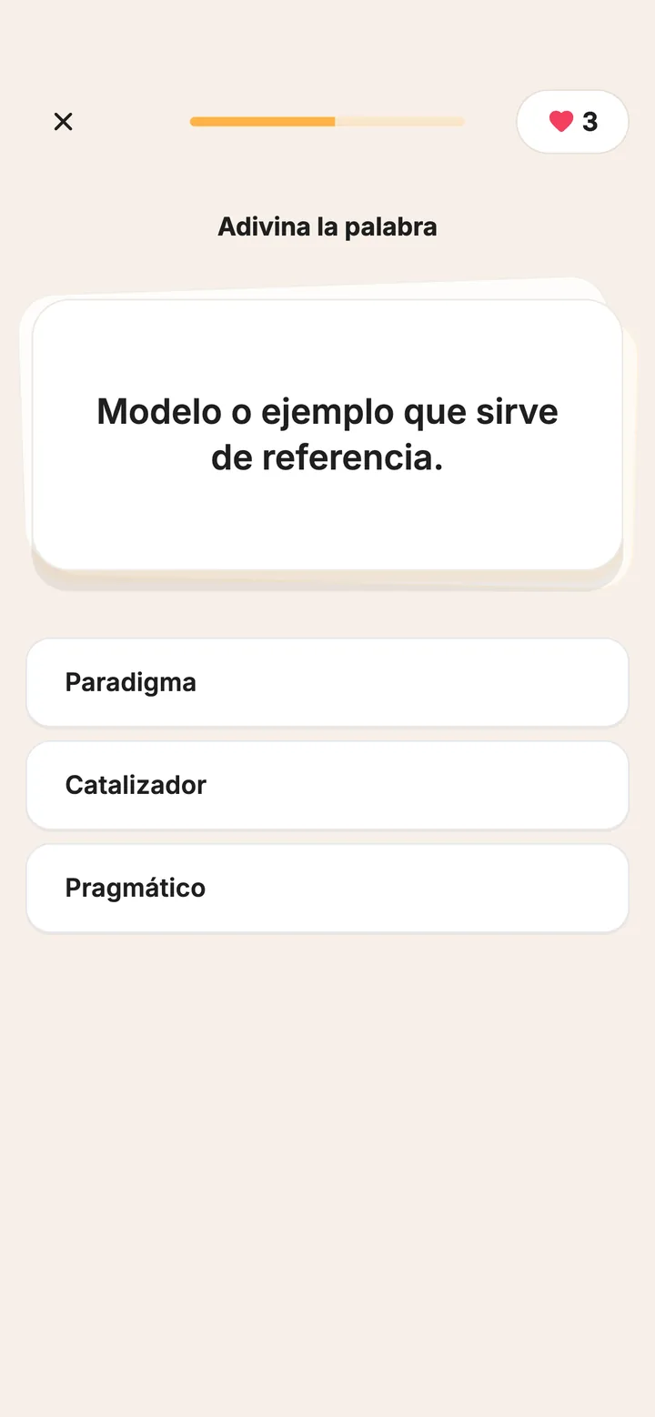 Practica las palabras de hoy