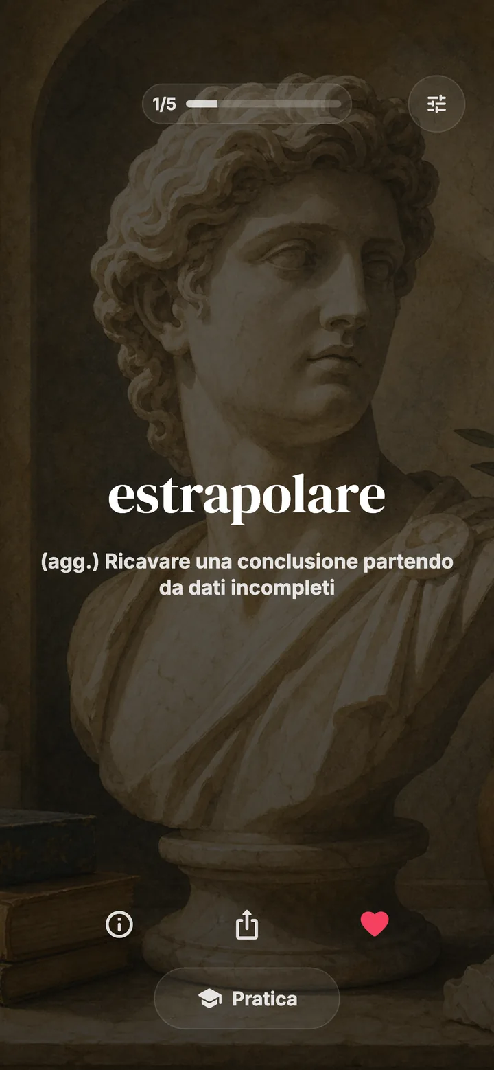 Amplia il tuo vocabolario un giorno alla volta