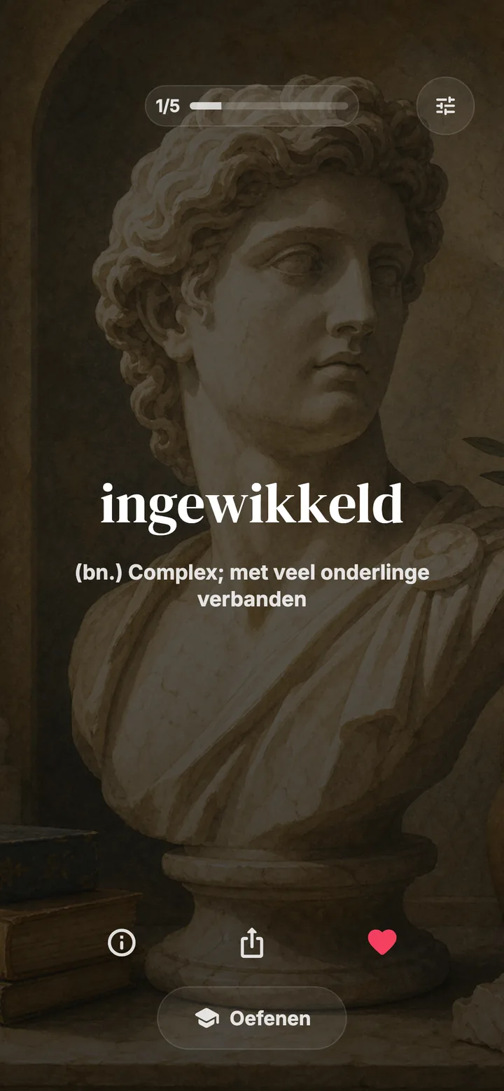 Breid je woordenschat dag voor dag uit